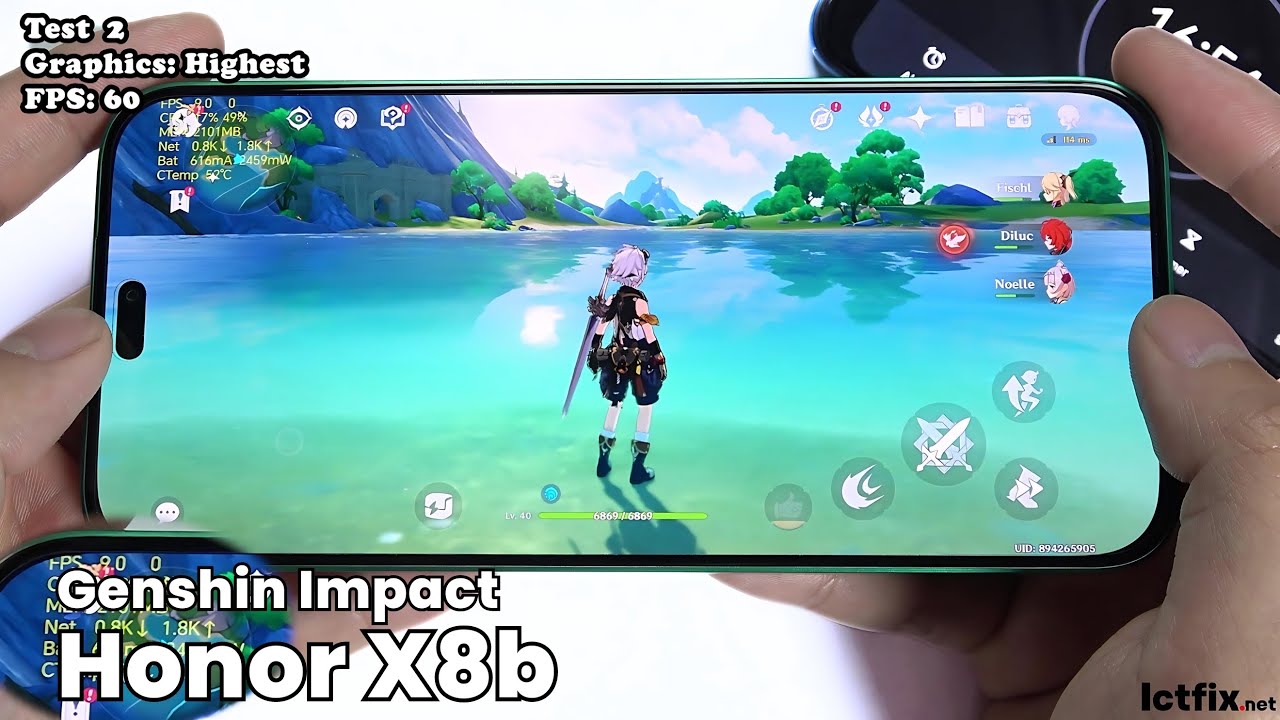 Honor X8b Genshin Impact Gaming test | Snapdragon 680, 90Hz Display