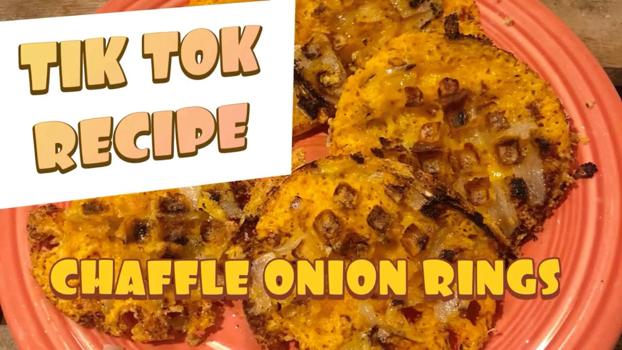 CHAFFLE ONION RINGS//#ketorecipes #chaffles