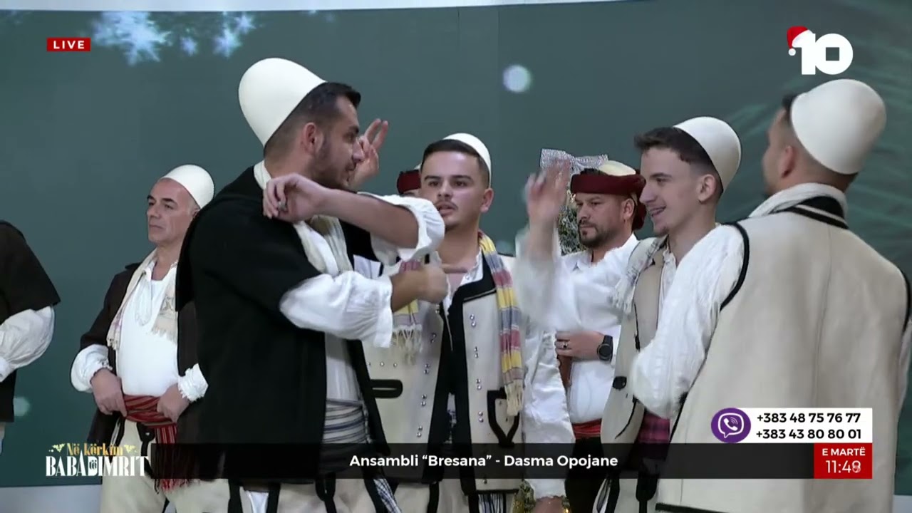 Dasma Opojane në ambientin e Kanal10 vjen nga Ansambli 'Bresana'