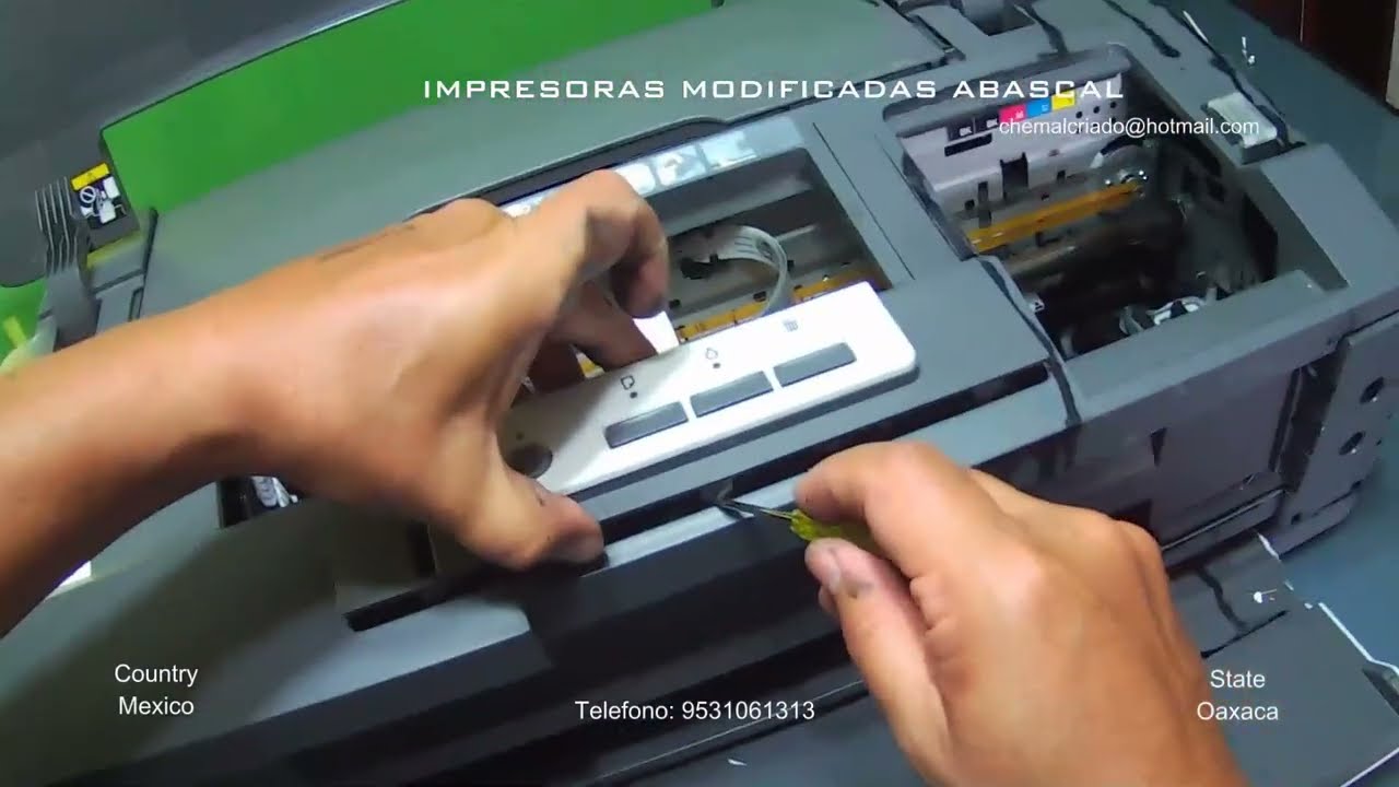 EPSON WORK FORCE 1100 DESMONTE Y LIMPIEZA DE CABEZAL