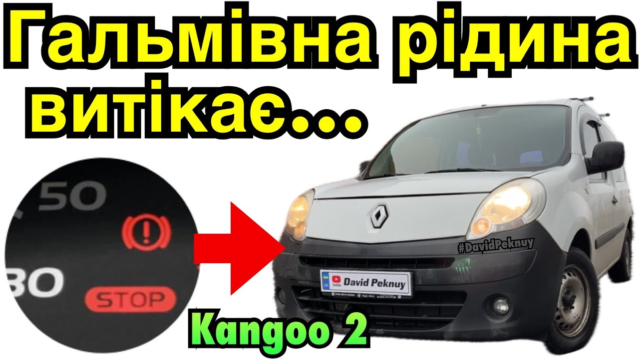 Рено Кенго 2 ЗНАК STOP🛑НА ПРИБОРЦІ! Kangoo 2 STOP FAULT! Kangoo 3. Citan