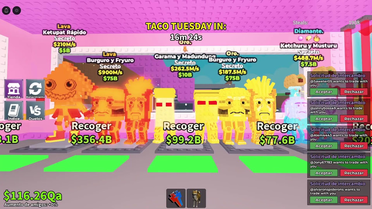Roba un brainrot tradeando brainrot