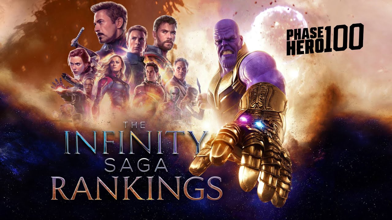 MCU Infinity Saga Rankings | Phase Hero 100 (HD)