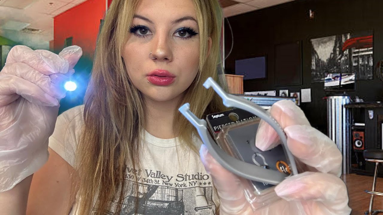 ASMR| Piercing Your Ears And Septum Roleplay👂🏻💉