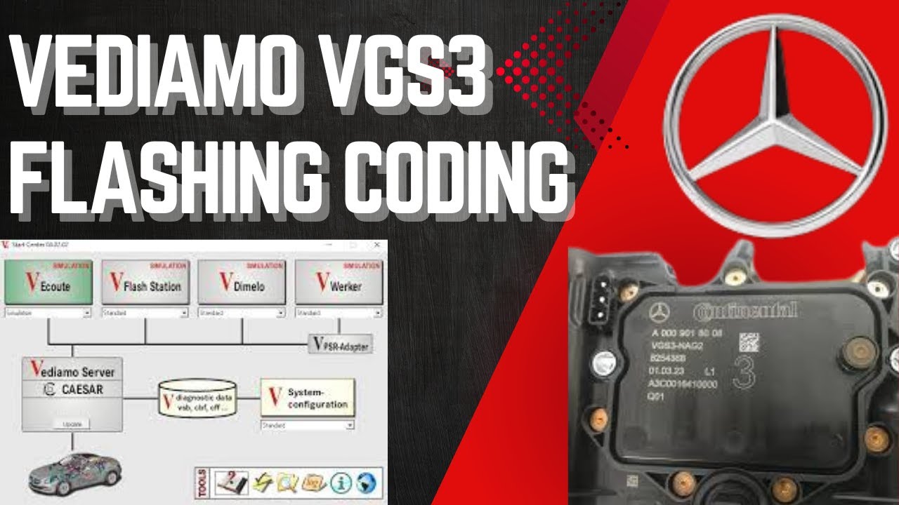 Перепрошивка и кодирование MB VGS3 с помощью Vediamo