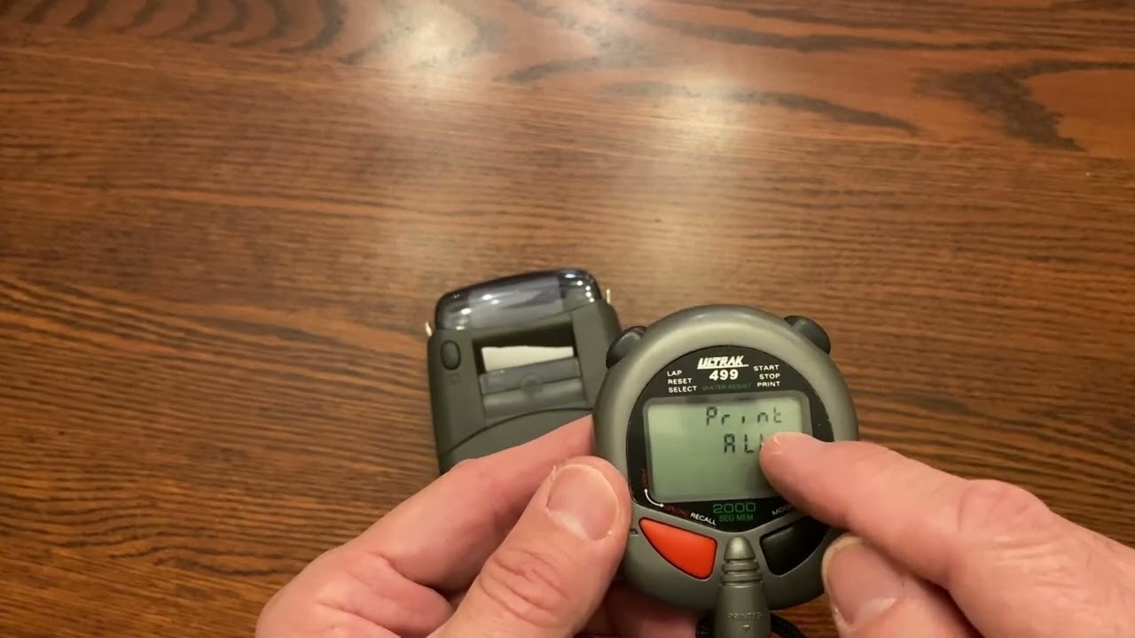 RUNGANDA Using stopwatch with printer