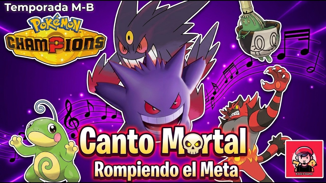 DESTRUYE el Meta de Pok&eacute;mon Champions sin atacar 🤫Mega Gengar + Canto M💀rtal