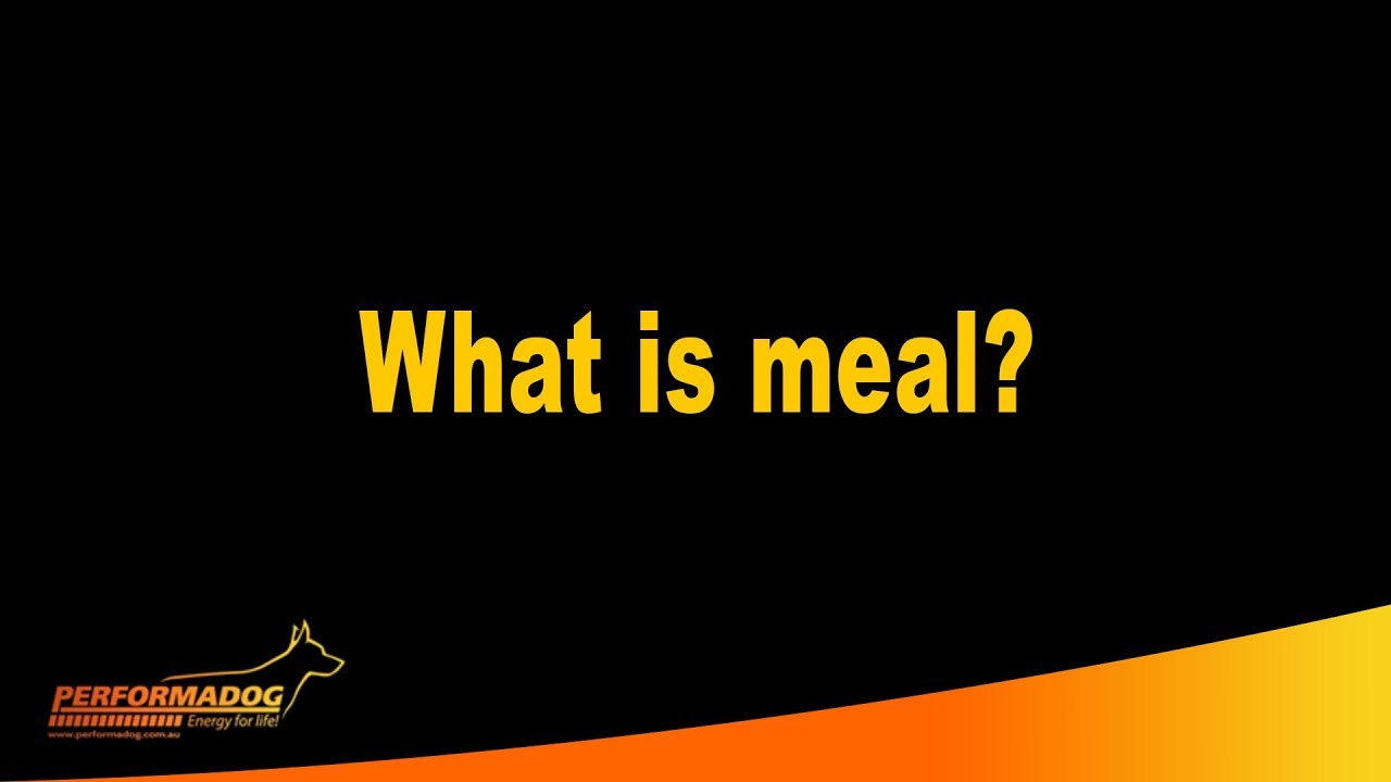 What is meal? - Performadog & iPurr Premium Foods