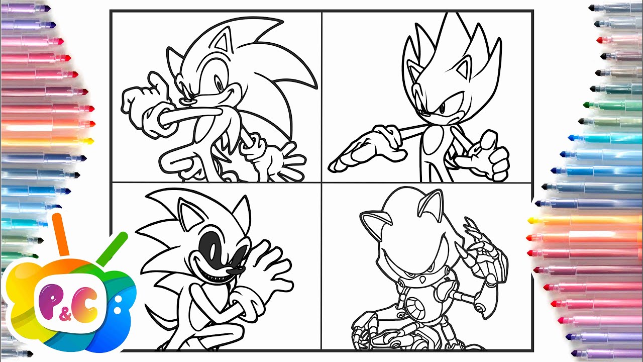 Sonic 4 versions coloring pages/Sonic coloring pages /Alan Walker - Fade [COPYRIGHTED NCS Release]