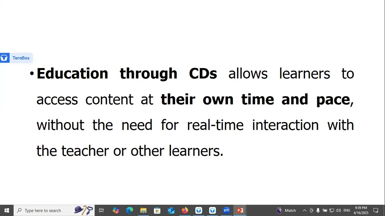 Asynchronous/ICT aptitude
