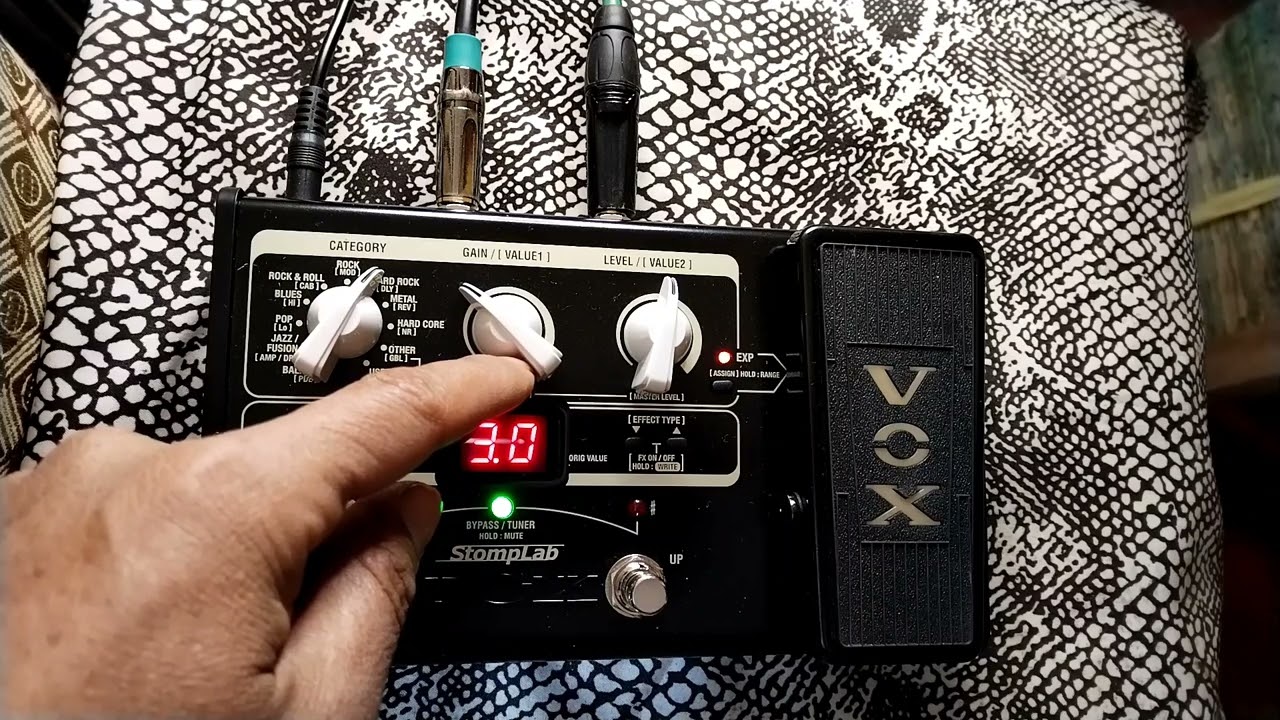Como programar pedalera Vox stomplab 2g al estilo del grupo Lérida.