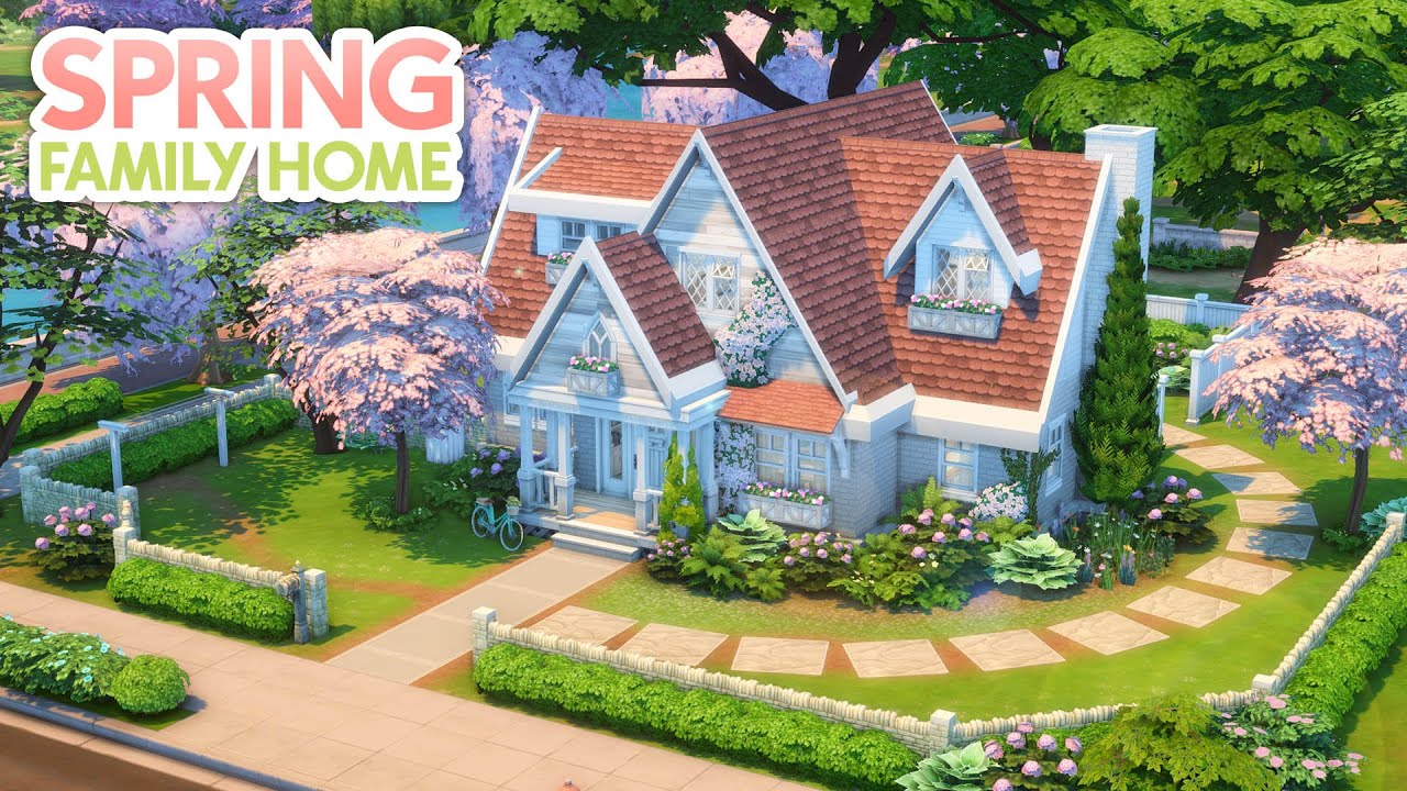 Весенний семейный дом 🌷 // The Sims 4 Скоростное строительство