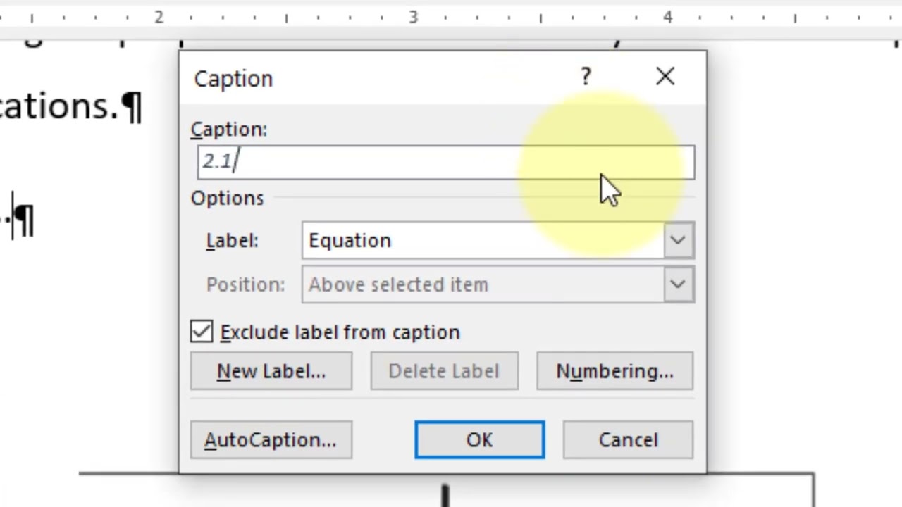 How to put auto numbering to equations in MS Word