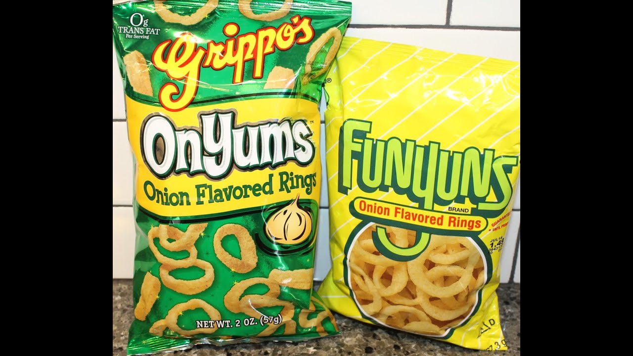 Grippo’s: OnYums Onion Flavored Rings vs Funyuns: Onion Flavored Rings Taste Test