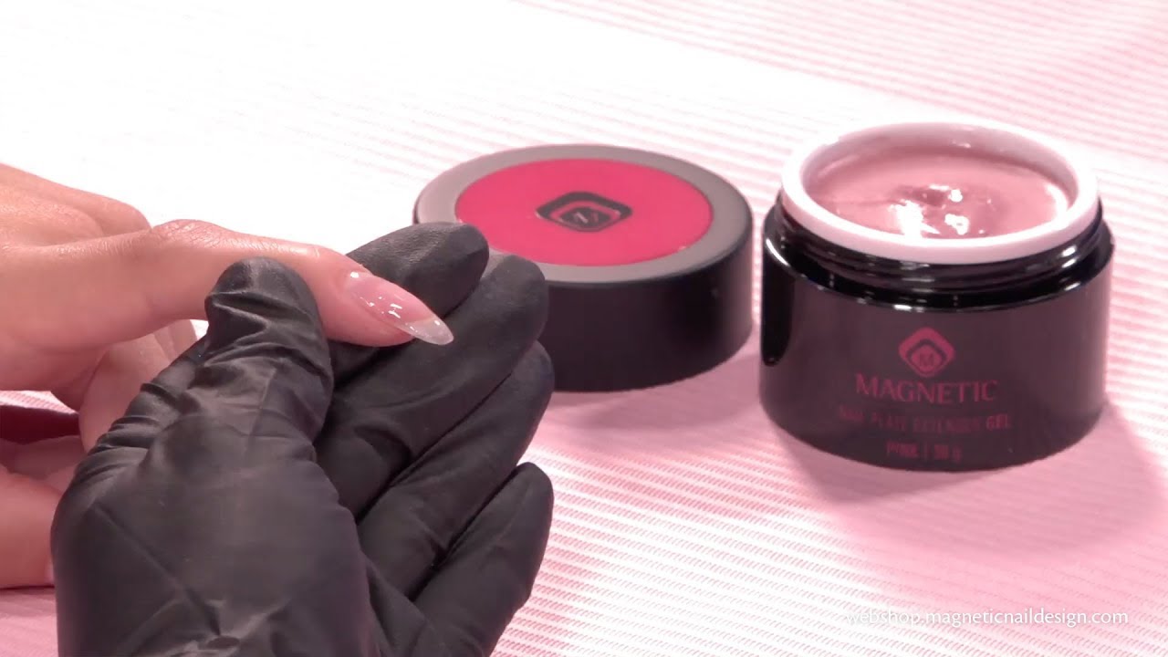 Magnetic Nail Plate Extender Gel Pink
