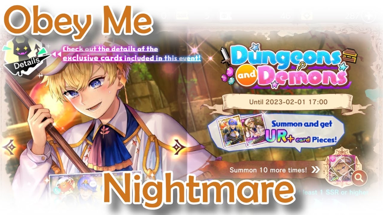 Dungeons and Demons Nightmare - Obey Me