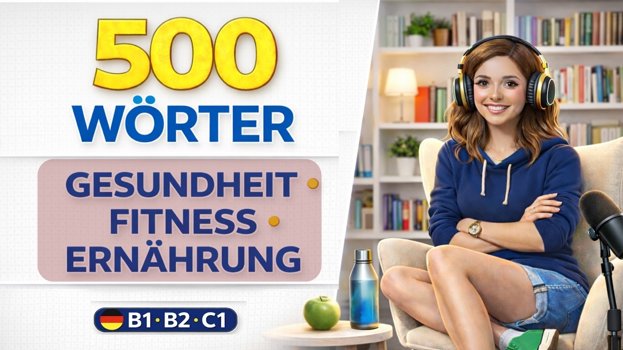 500 Wörter über Gesundheit, Fitness & Ernährung / Deutsch Hören B1–C1