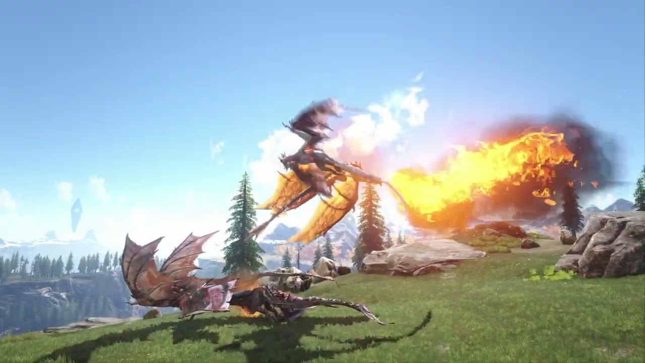 Aphla fire Wyvern vs Fire,Poison and Lightning all level 1