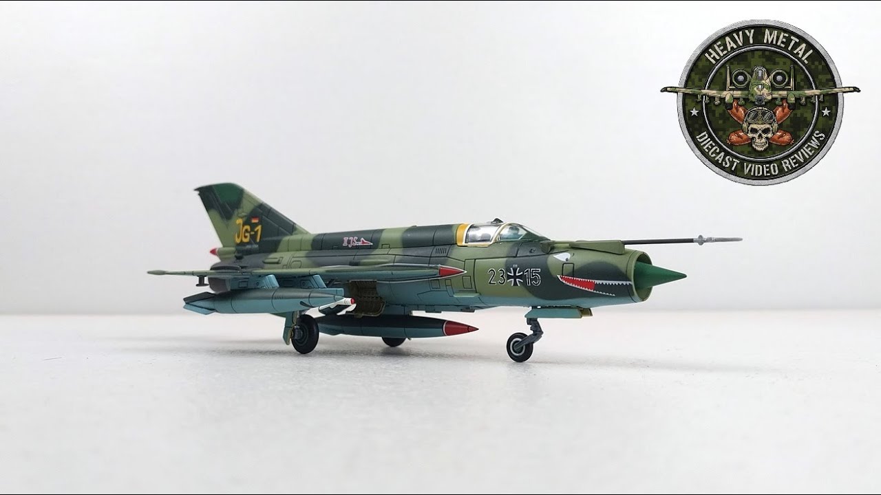 МиГ-21МФ «Фишбед», Люфтваффе JG 1, Германия, 1990 год, обзор литой модели Hobby Master в масштабе...