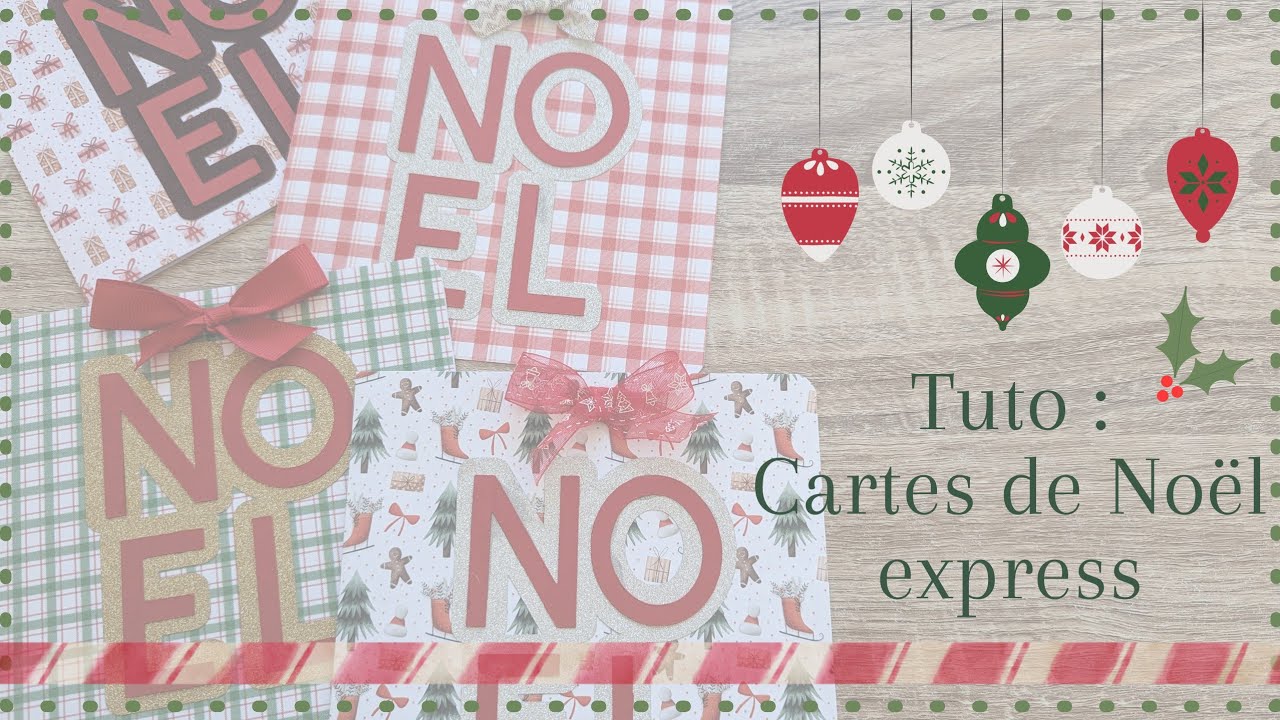 Des cartes de Noël express - SCRAPBOOKING 🎄❄️