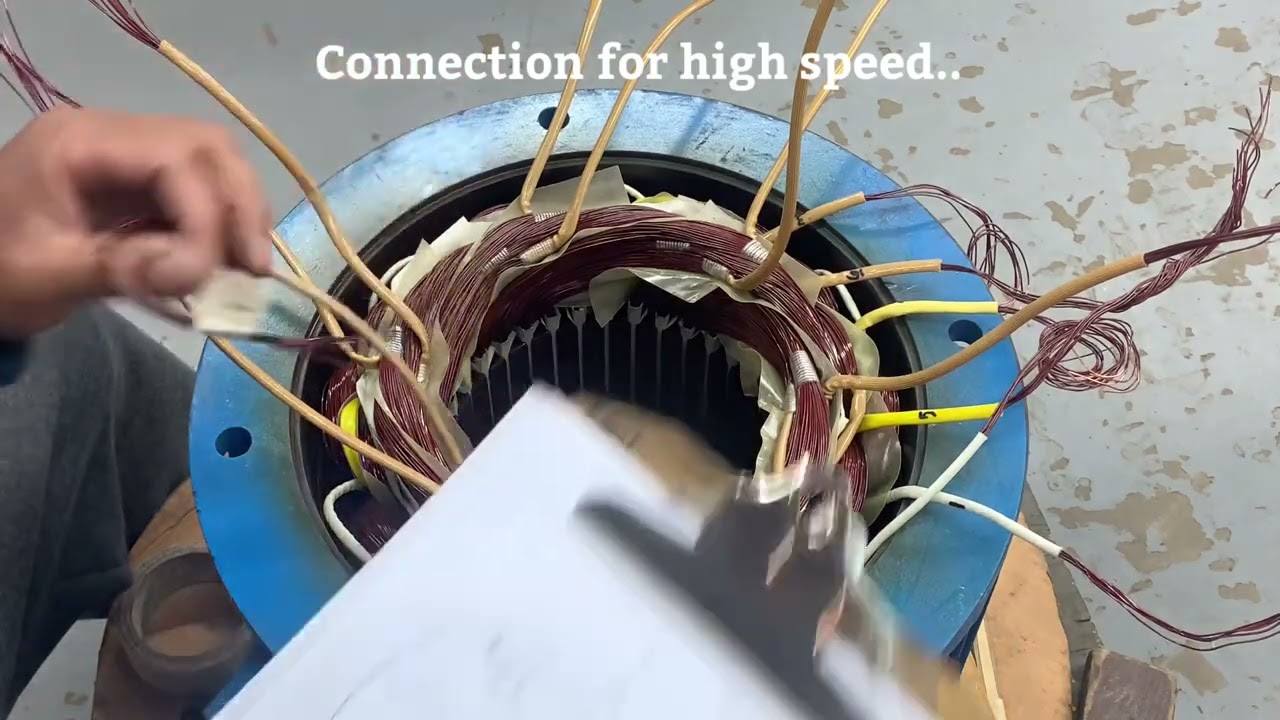 Motor Rewinding | Part 3 | Demag Crane Motor | Double Speed (high&low)| Double winding