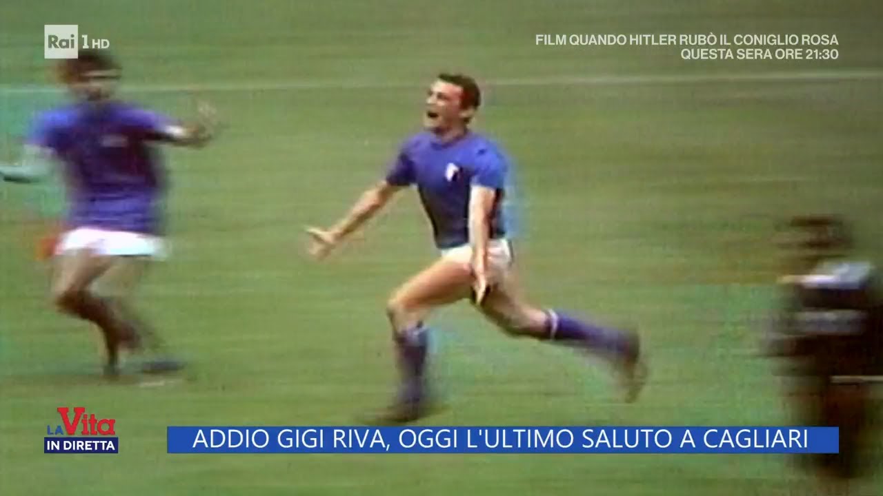 Addio Gigi Riva, l'ultimo saluto a Cagliari - La Vita in diretta - 24/01/2024