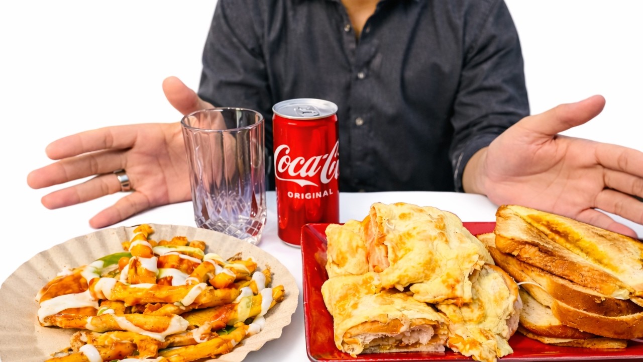 Crispy Fries, Egg Chami Burger & Sandwich Platter