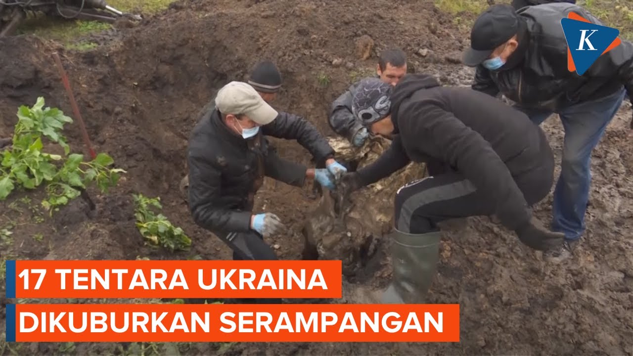 Jenazah Tentara Ukraina Digali Dari Kuburan Massal