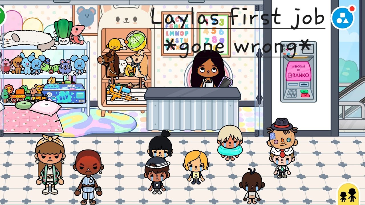 Laylas first job *gone wrong* ||with voice🔊 #tocaboca #fyp #funny 