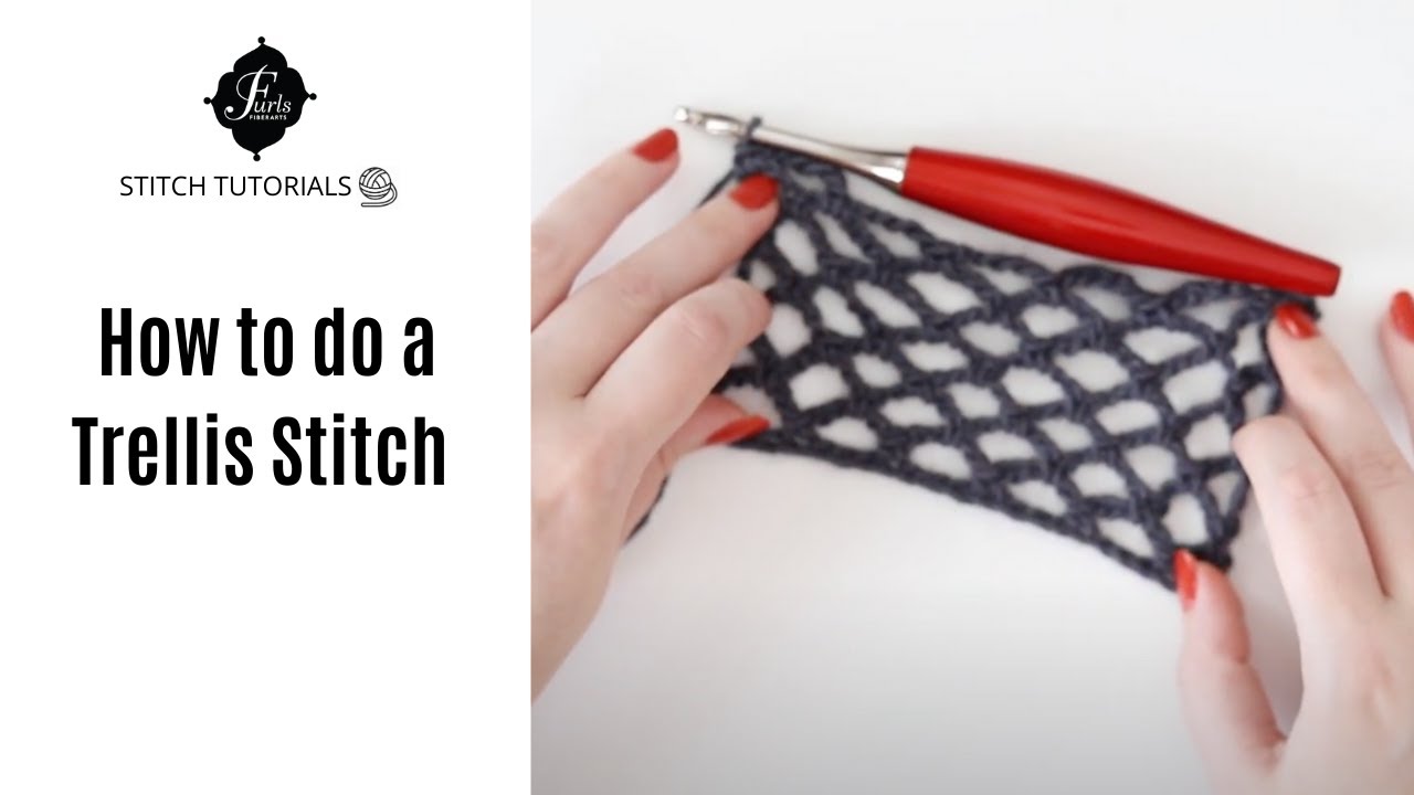 How to do a Simple Trellis Stitch [Crochet Basics]