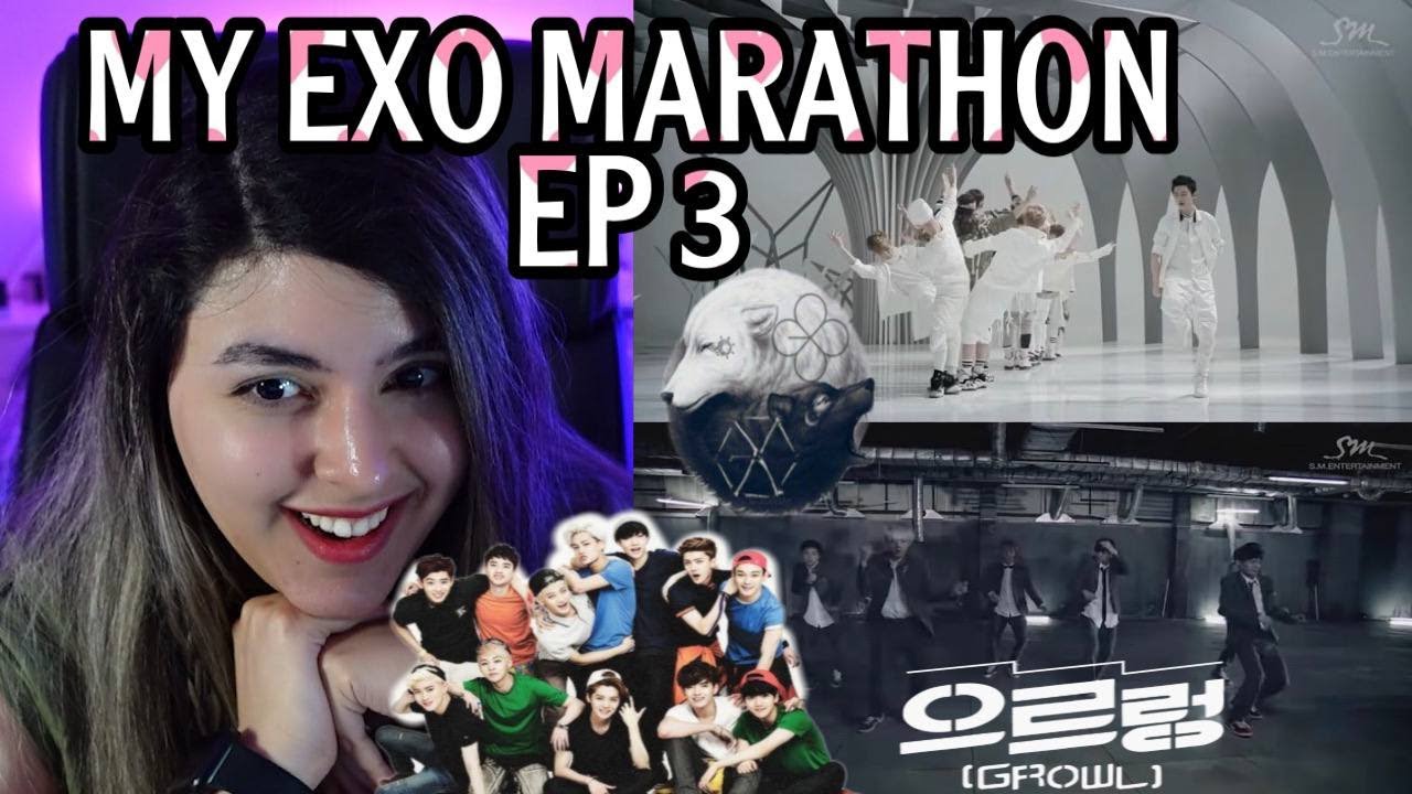 MY EXO MARATHON EP 3! EXO 엑소 '늑대와 미녀 (Wolf)' MV & 엑소 '으르렁 (Growl)' 2 MVs |REACTION|
