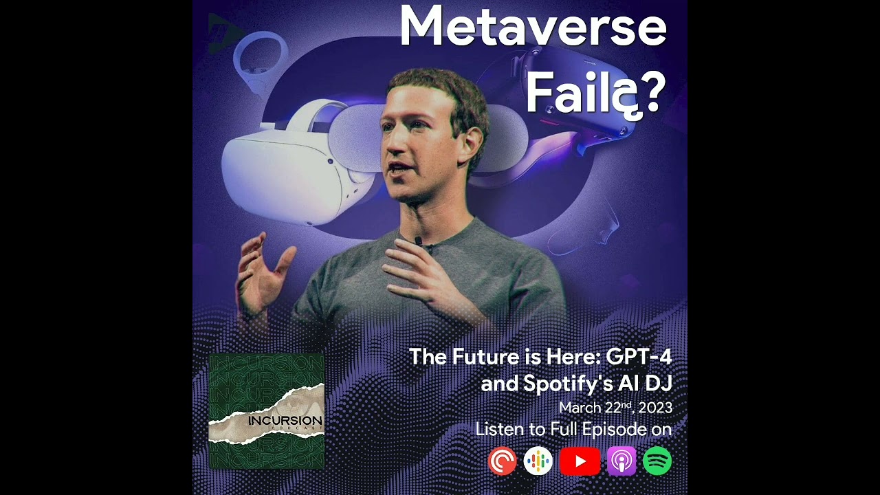Metaverse has been discontinued! #incursionpodcast #gpt4 #meta #sinhala