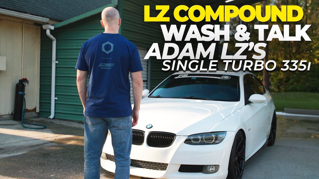 Washing Adam LZ's Single Turbo E92 335i | LZ Compound Wash & Talk