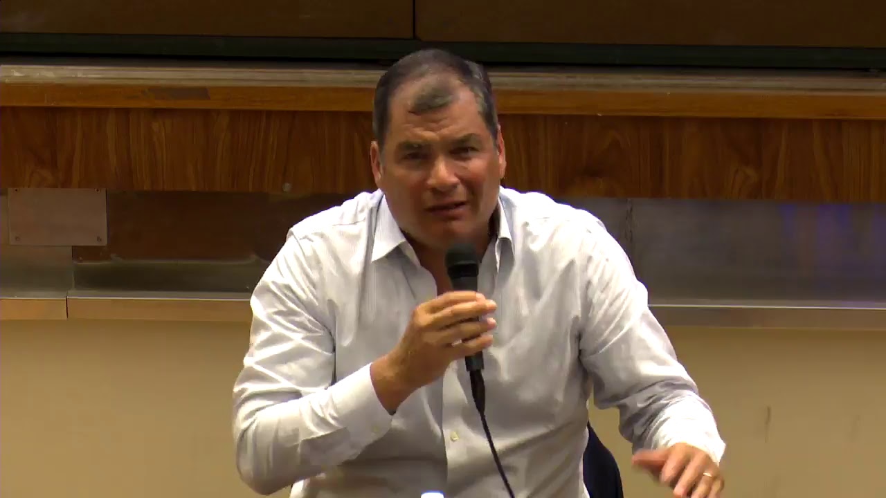 (⚠️ son) - Rafael Correa aux #AMFiS d'été de la France insoumise