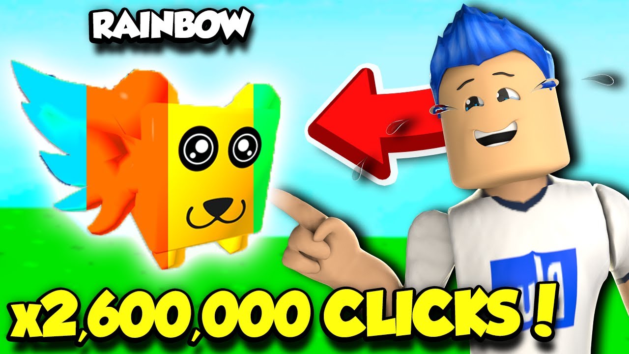 So I Got A RAINBOW FLYING PET That Has x 2,600,000 CLICKS In Ninja Clicker Simulator!! (Roblox)