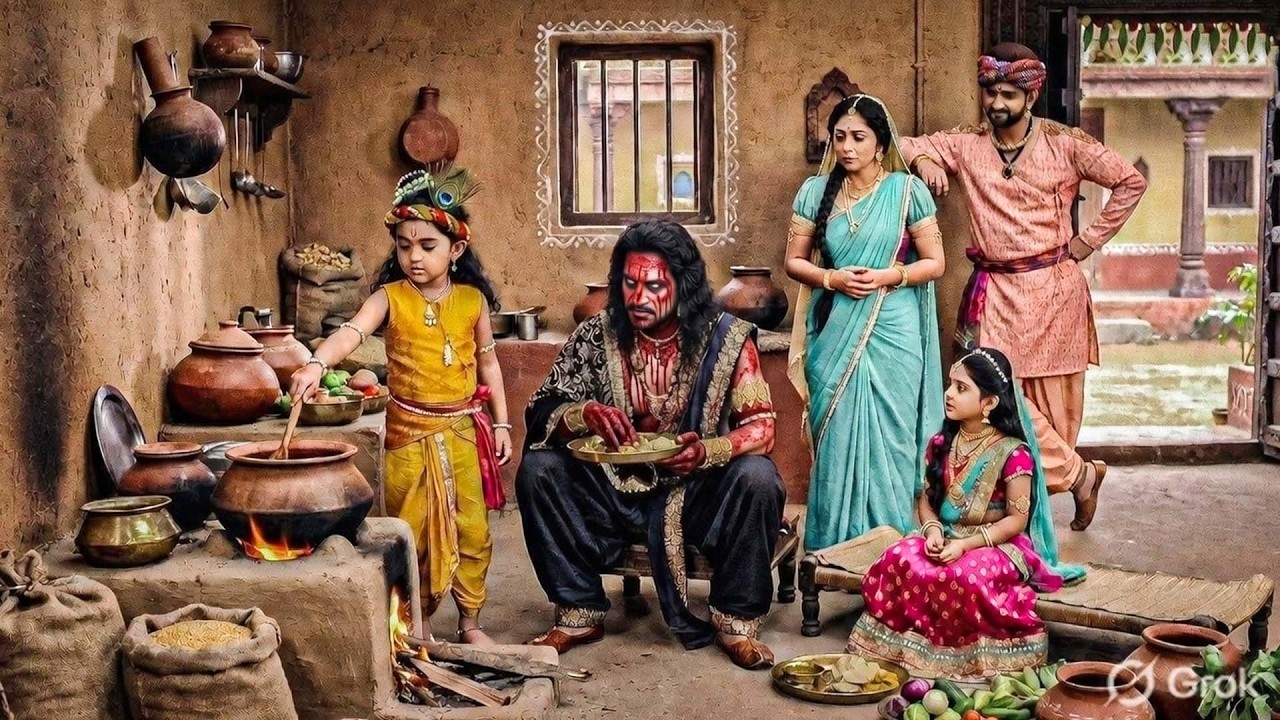 कान्हा के घर में घुसा राजा के रूप में एक सैतान | #Krishna Leela | #यशोमतीमैय्याकेनंदलाला |