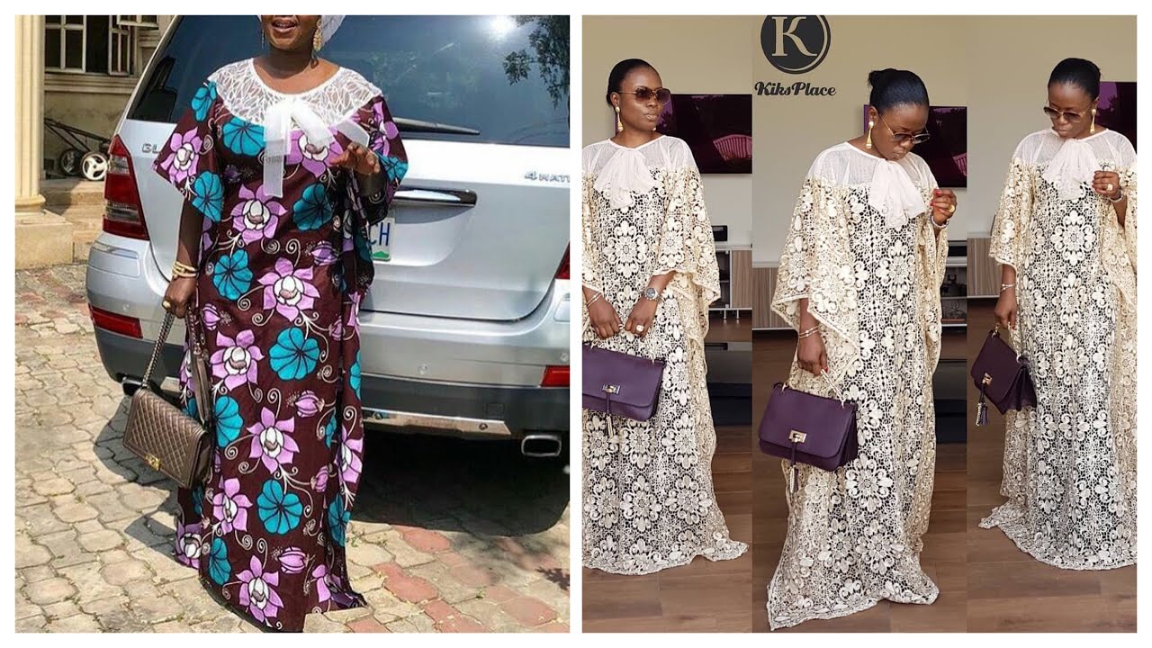 How to cut and sew kaftan Abaya bubu with yoke (Easy)