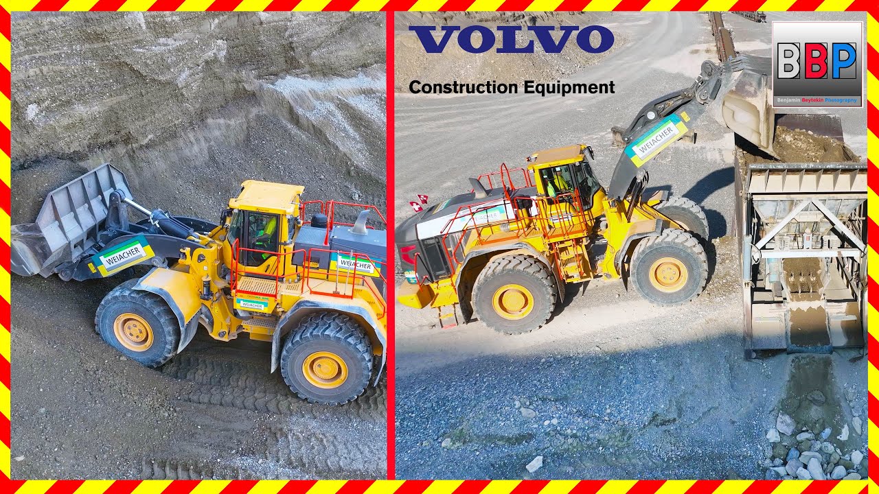 🆕 VOLVO L350H im Kiesabbau, Weiacher Kies AG, 2025.  Teil 1 #volvoloader
