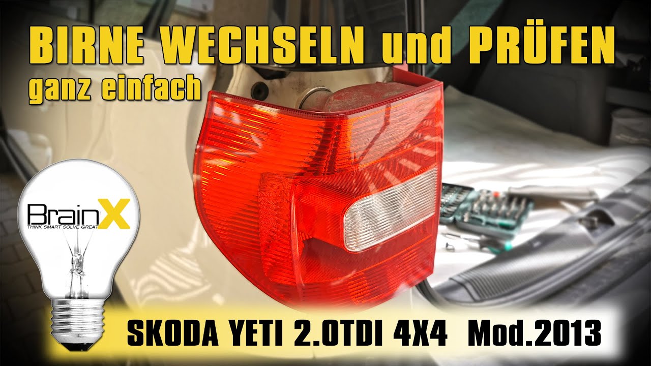 Birne wechseln Birne Prüfen SKODA Yeti 4x4