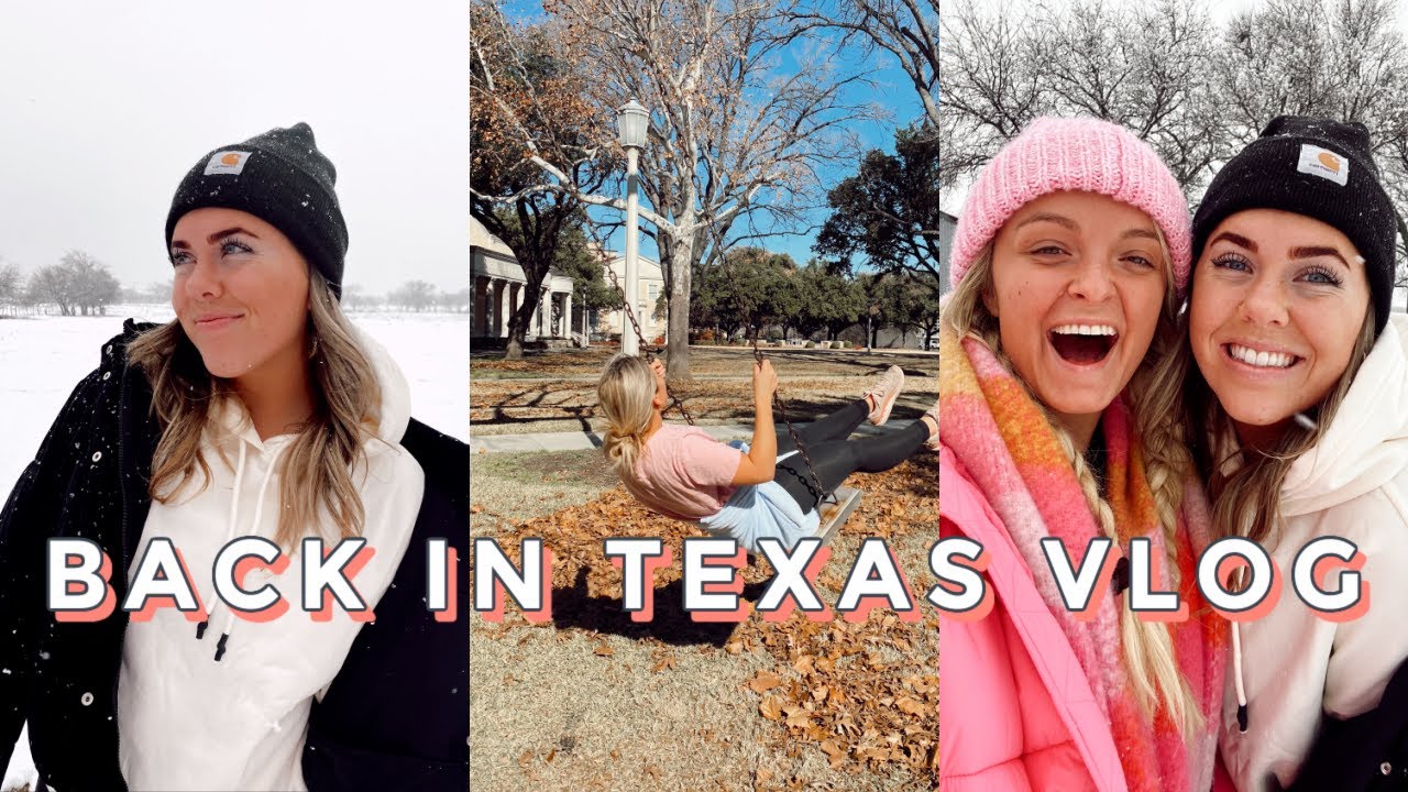 SNOW DAY IN TEXAS | back at TCU vlog!