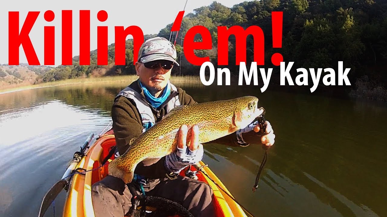 Kayak Trout Fishing at Lake Chabot