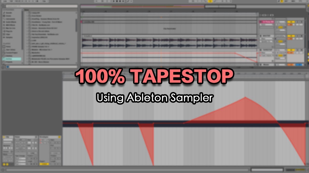 Genuine Tape Stop Effect in Ableton: Bending Pitch and Time (with No VSTs)