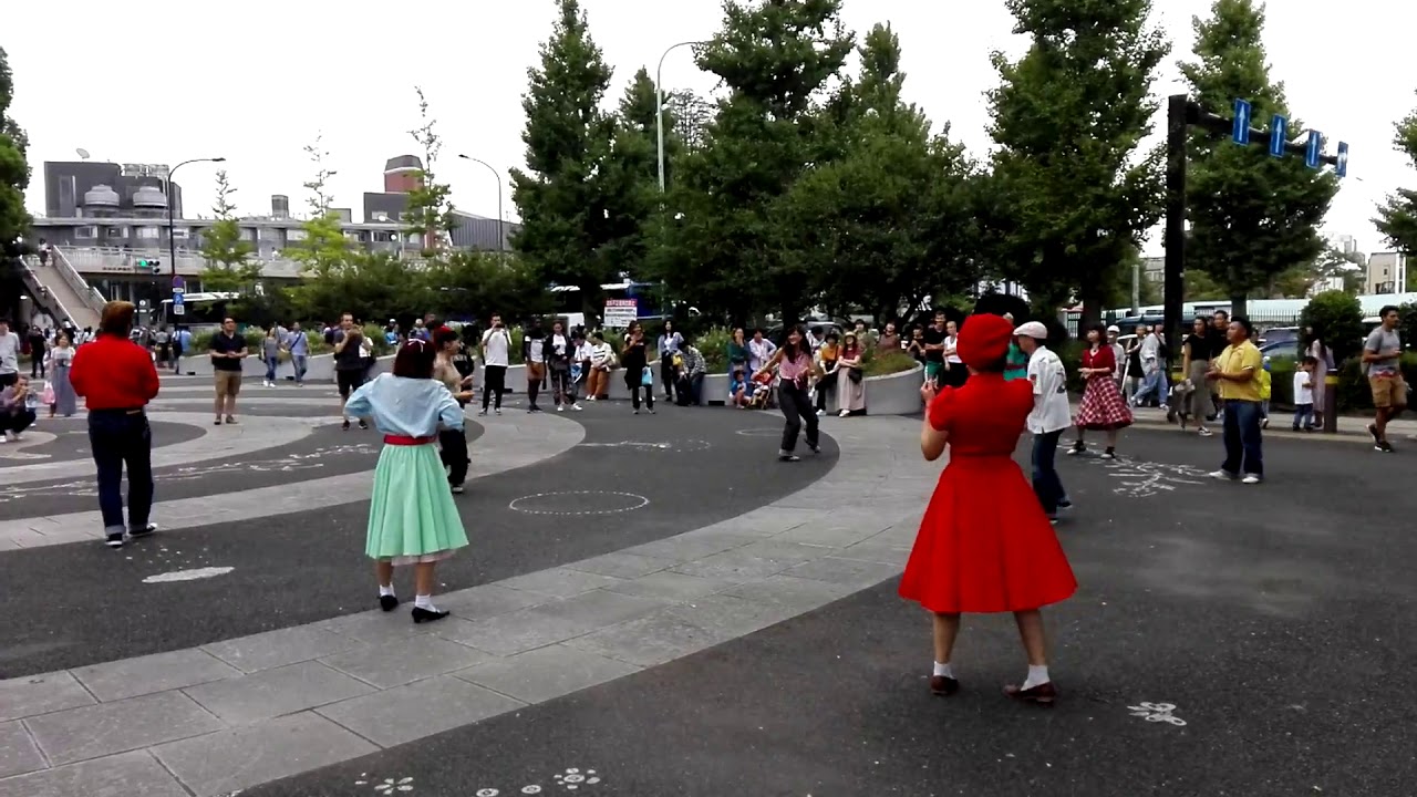 Rockabillies dancing in Yoyogi park - September 2019, Tokyo