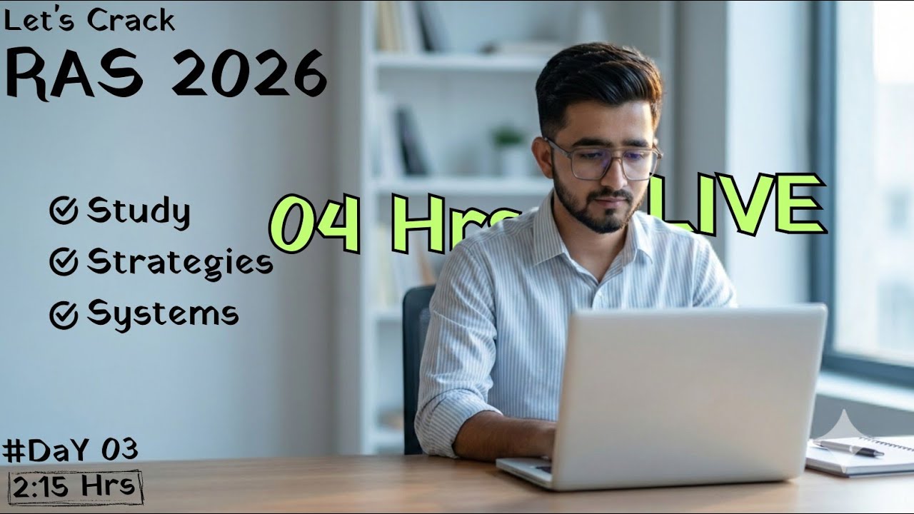 DaY 03_RAS 2026_Live Study With Me | Track Your Life_Productive System & Setup With #xiomi #poco #HP