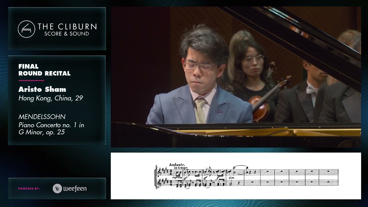 Aristo Sham: MENDELSSOHN Piano Concerto No. 1 in G Minor, op. 25 – SCORE & SOUND