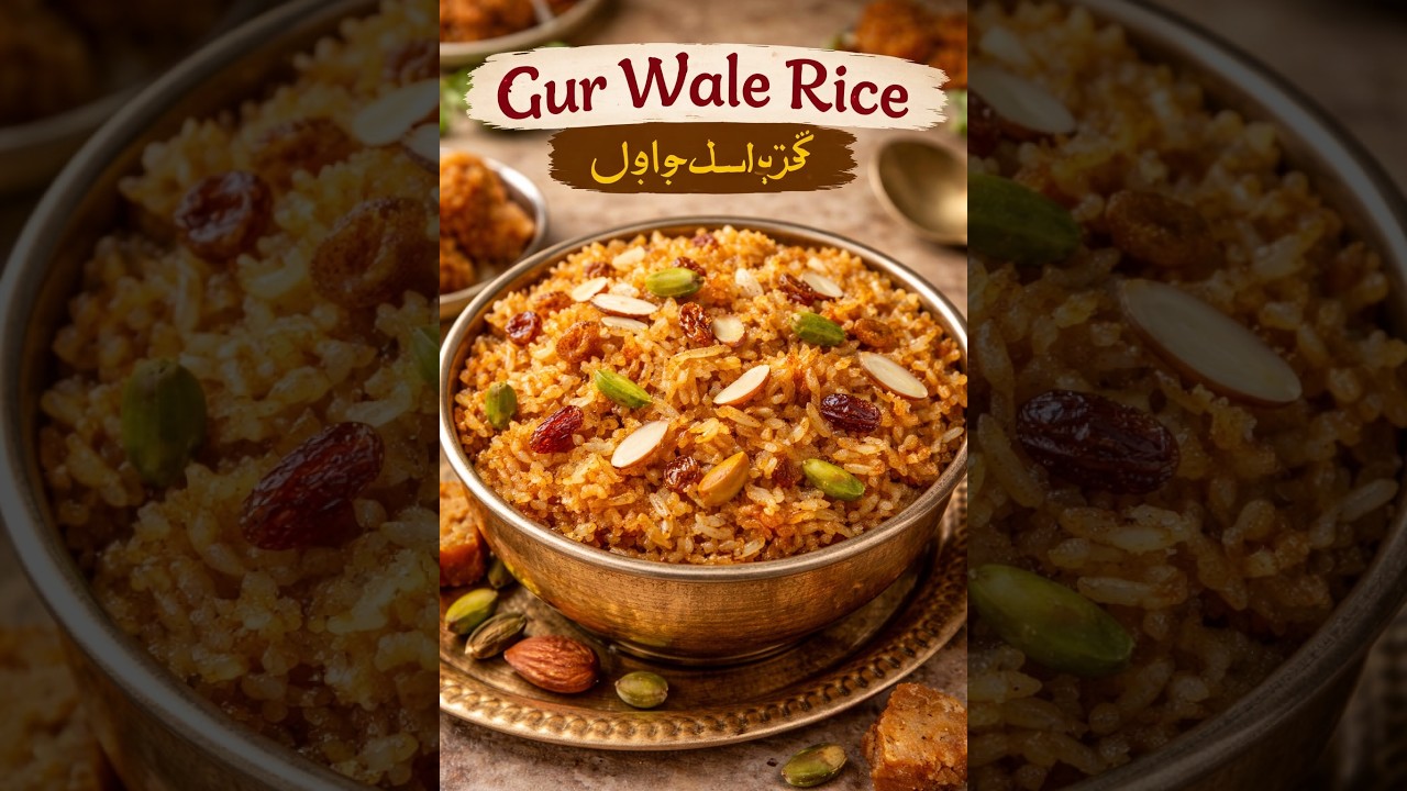 Brown sugar rice (Gur Waly chawal)👩🏻‍🍳😋