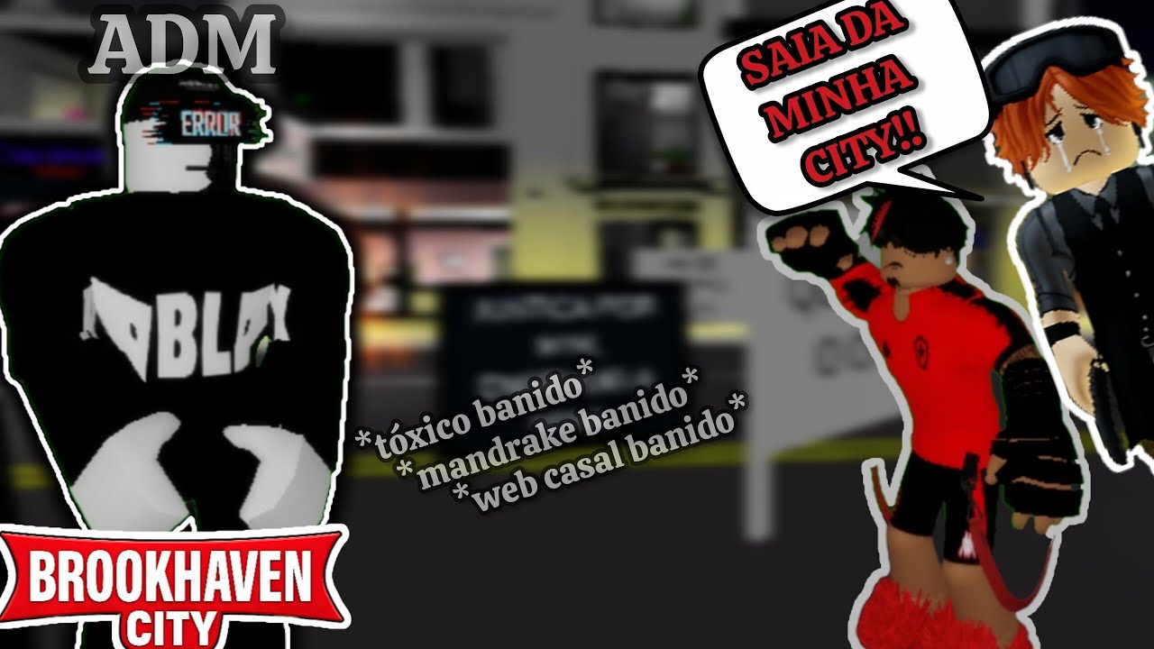 🎩📲 INVADINDO CITY do VAMPIZIN TV e DESTRUINDO TUDO/KIDS querendo WEB DONO 😂 no Brookhaven RP 🏡