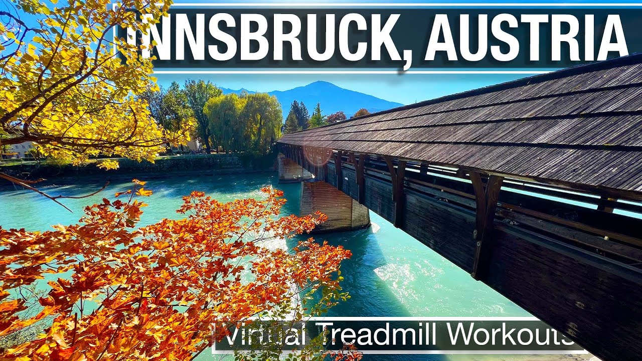 City Walks 4k - Innsbruck, Austria Virtual Treadmill Walking Tour - Hoffgarten & Hans-Psenner-Steg