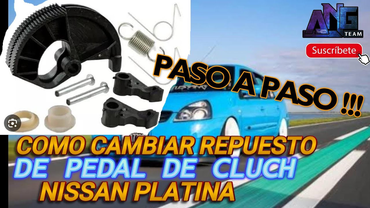 COMO CAMBIAR el REPUESTO del PEDAL de CLUCH DE NISSAN PLATINA o RENAULT CLIO 1.6? la FORMA mas FACIL
