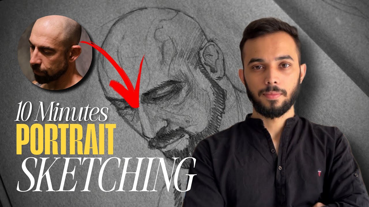 SKETCHING a Face in 10 Minutes | Artists MINDSET talk and helpful points